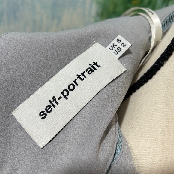 Self-portrait size 2 mini blue lace dress - Picture 10 of 13